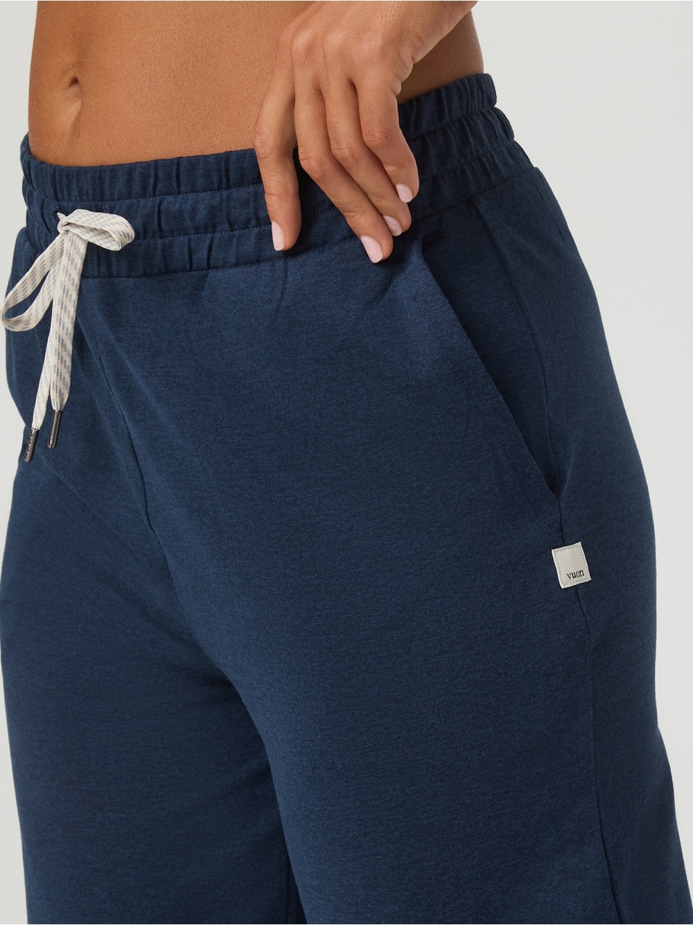 Vuori Halo Essential Wideleg Pant Blue Coast Heather S - Picture 6 of 11